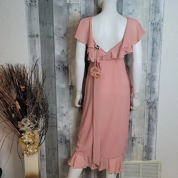 Show Me Your MuMu Granada Dress In Ballet Chiffon - Picture 7 of 12